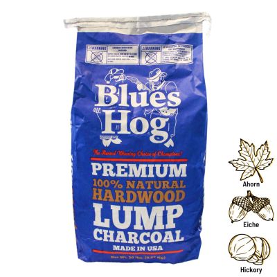Blues Hog Natural Lump Charcoal (9,07 kg), Hölzer aus Eiche, Hickory & Ahorn